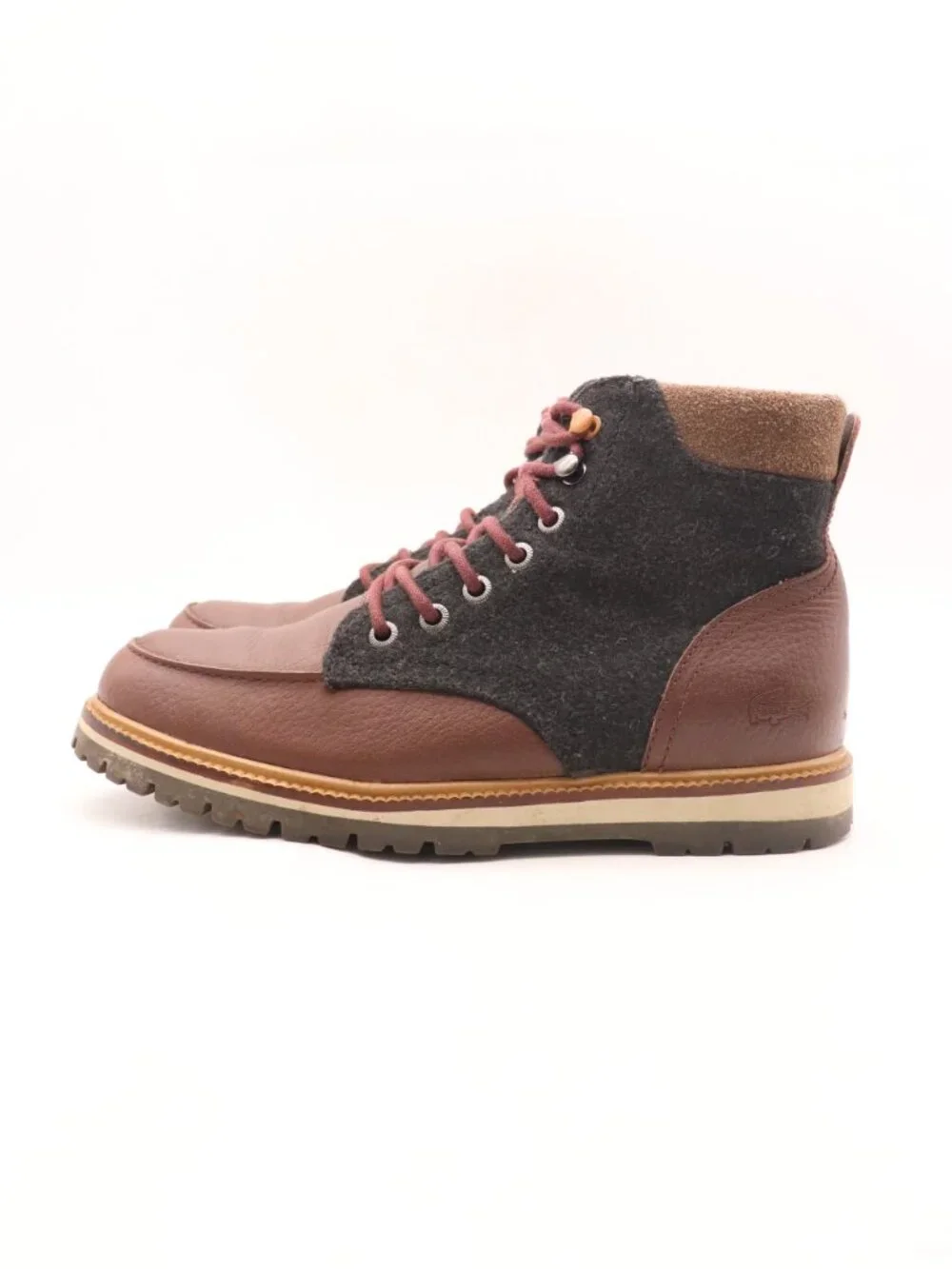 Lacoste Montbard 316 Boot Men's Size 7 Brown Leather Lace Up Boots